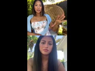cindy kimberly going live with aimee song to celebrate the launch of @songofstyle shoes big ass teen