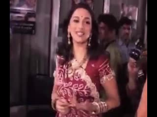 rare. madhuri dixit at the launch of the music album for the one, 2002 mature