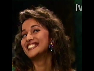 madhuri dixit on the set of prince raja, 1995 mature