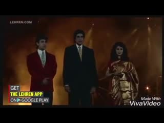 madhuri, amitabh and aamir at the event