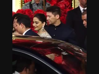 madhuri dixit at the wedding reception of isha ambani and anand piramal. 12/12/18 mature