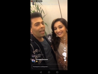 live madhuri and karan instagram