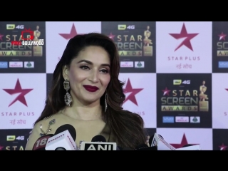 madhuri dixit at star screen awards 2018 - star plus awards show 2018 mature