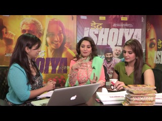 chat madhuri and huma with fans promoting dedh ishqiya