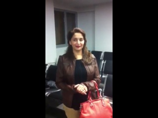 madhuri dixit just arrived at auckland airport) mature